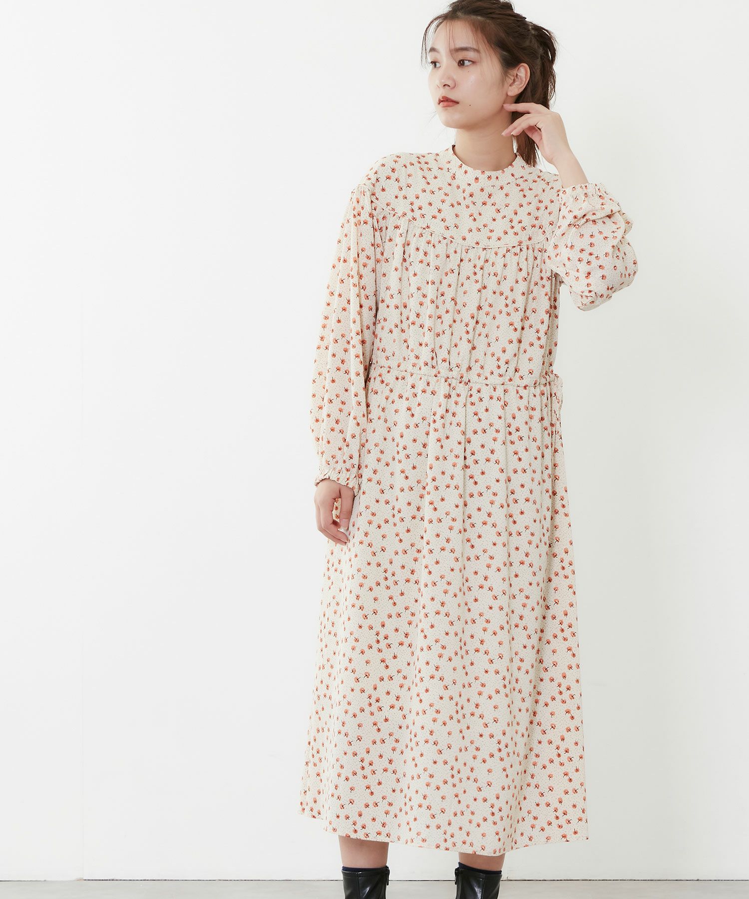 More Price Down ラウンドヨークワンピース Coo Online