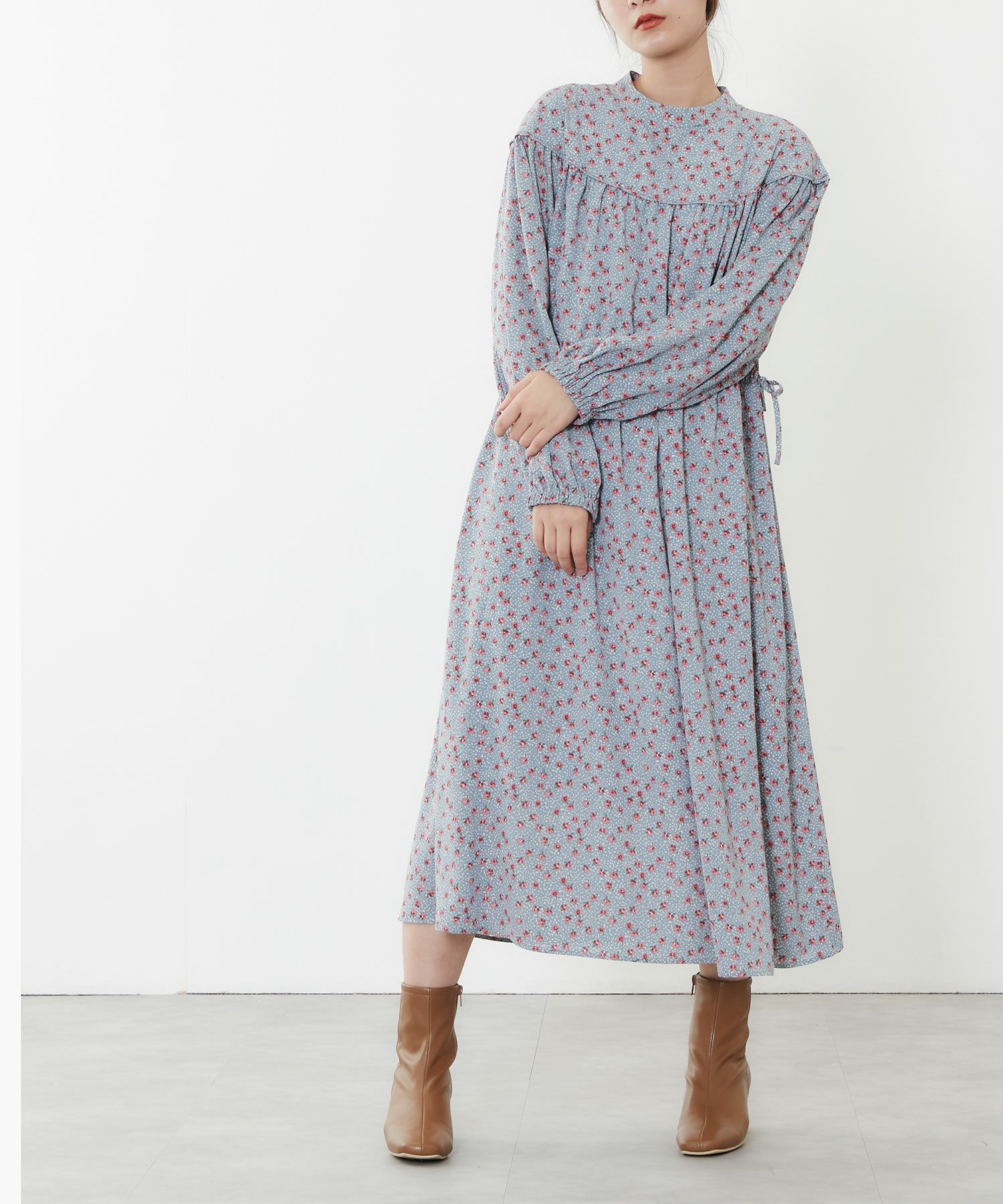 More Price Down ラウンドヨークワンピース Coo Online