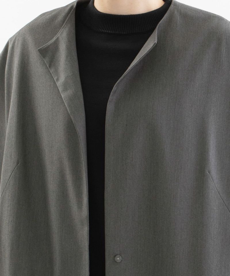 klädskäpノーカラーコート110cm - 4