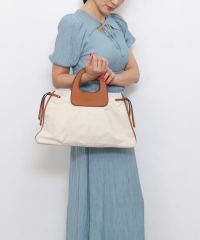 ご予約品】 【ワイズ】COMBI SOFT LEATHER BELTED TOTE BAG ショルダー