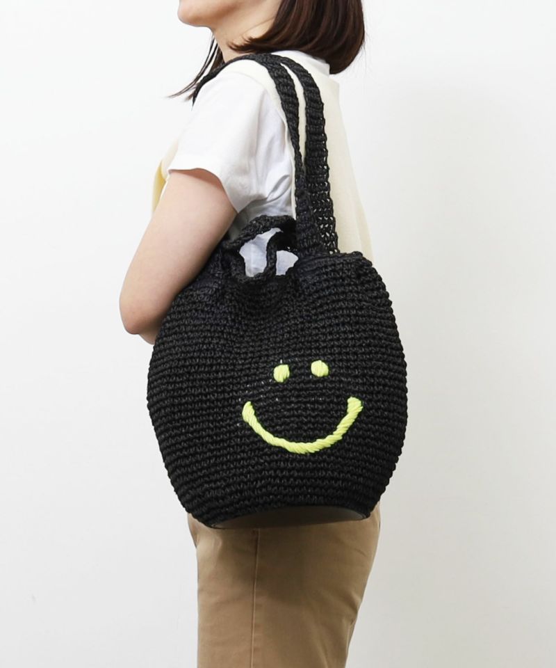 SALE】クーコ COOCO ＳＭＩＬＥＹ／２ハンドルバルーンカゴバッグ