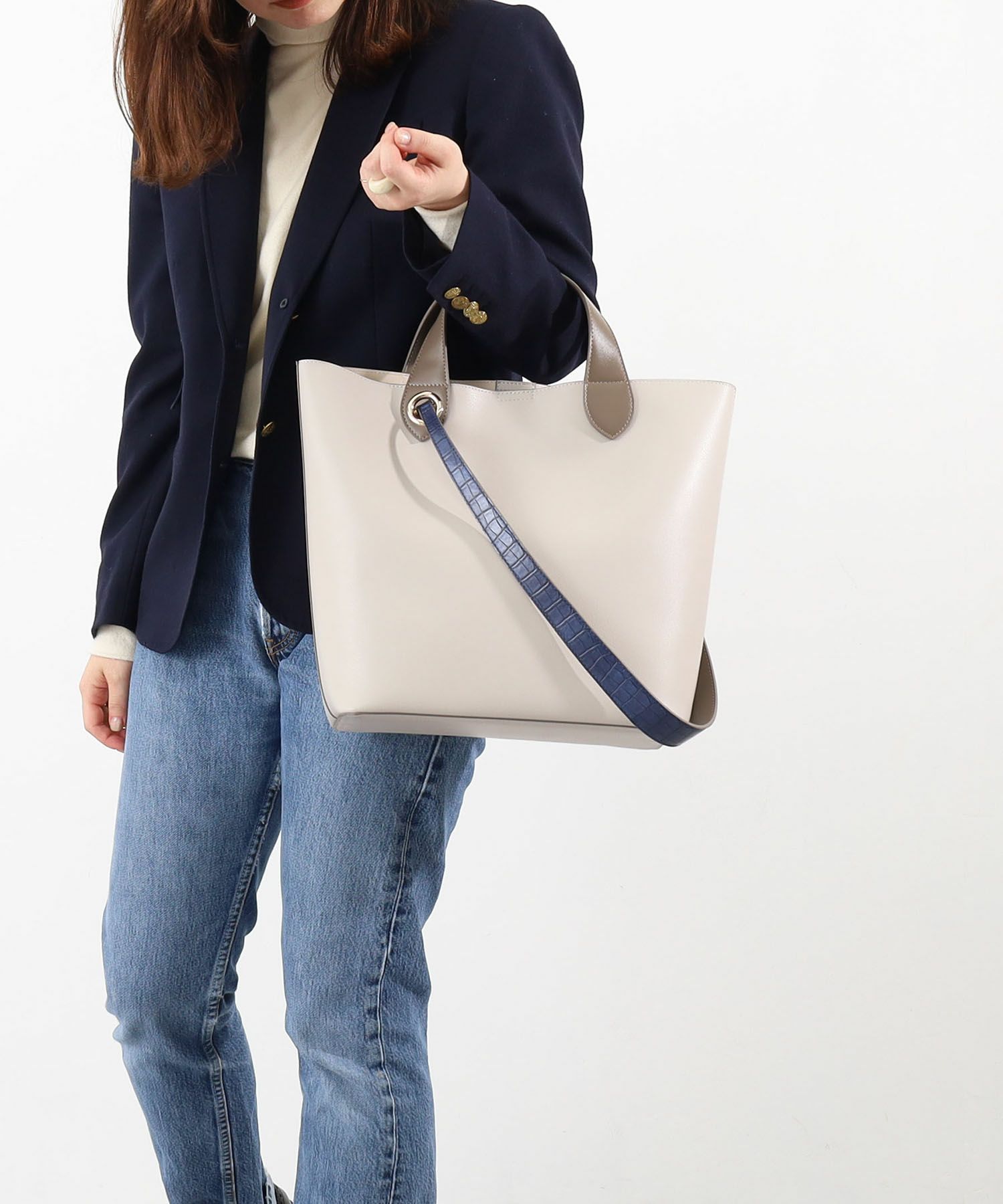 モデル163cm　オフホワイト