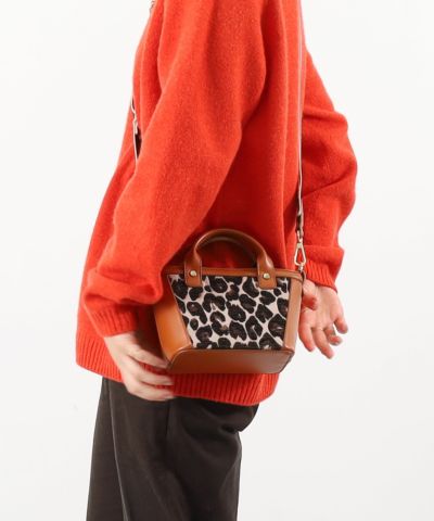 ☆半額50%OFF☆【WINTER SALE】クーコ COOCO ヒョウ柄ジャカード