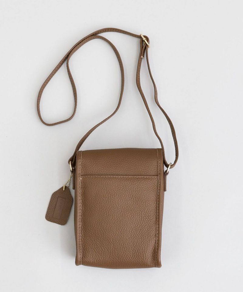 COOCO クーコ 【本革ヒネリ金具縦型ショルダーバッグ】 クーコ 本革