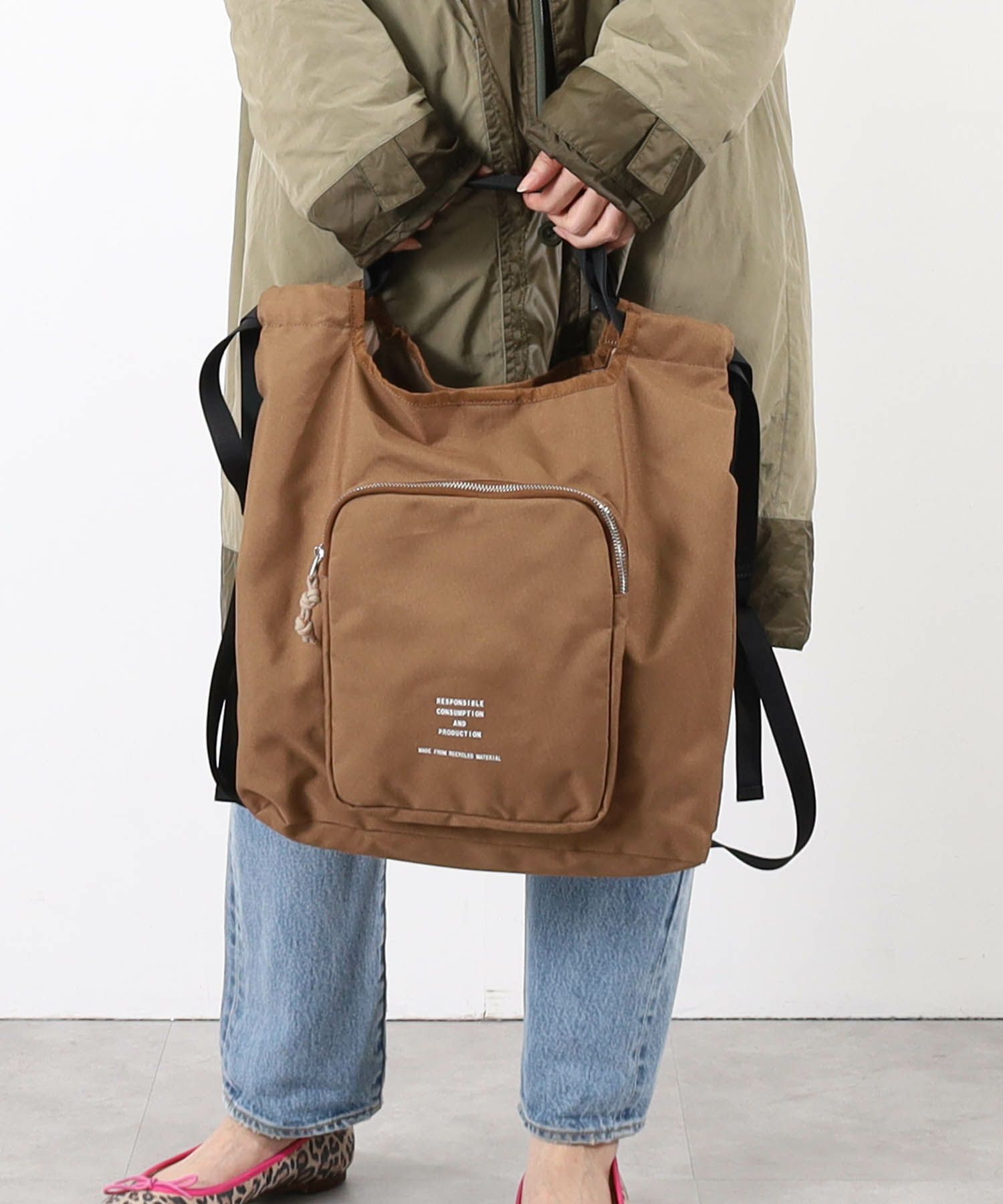 モデル168cm　キャメル