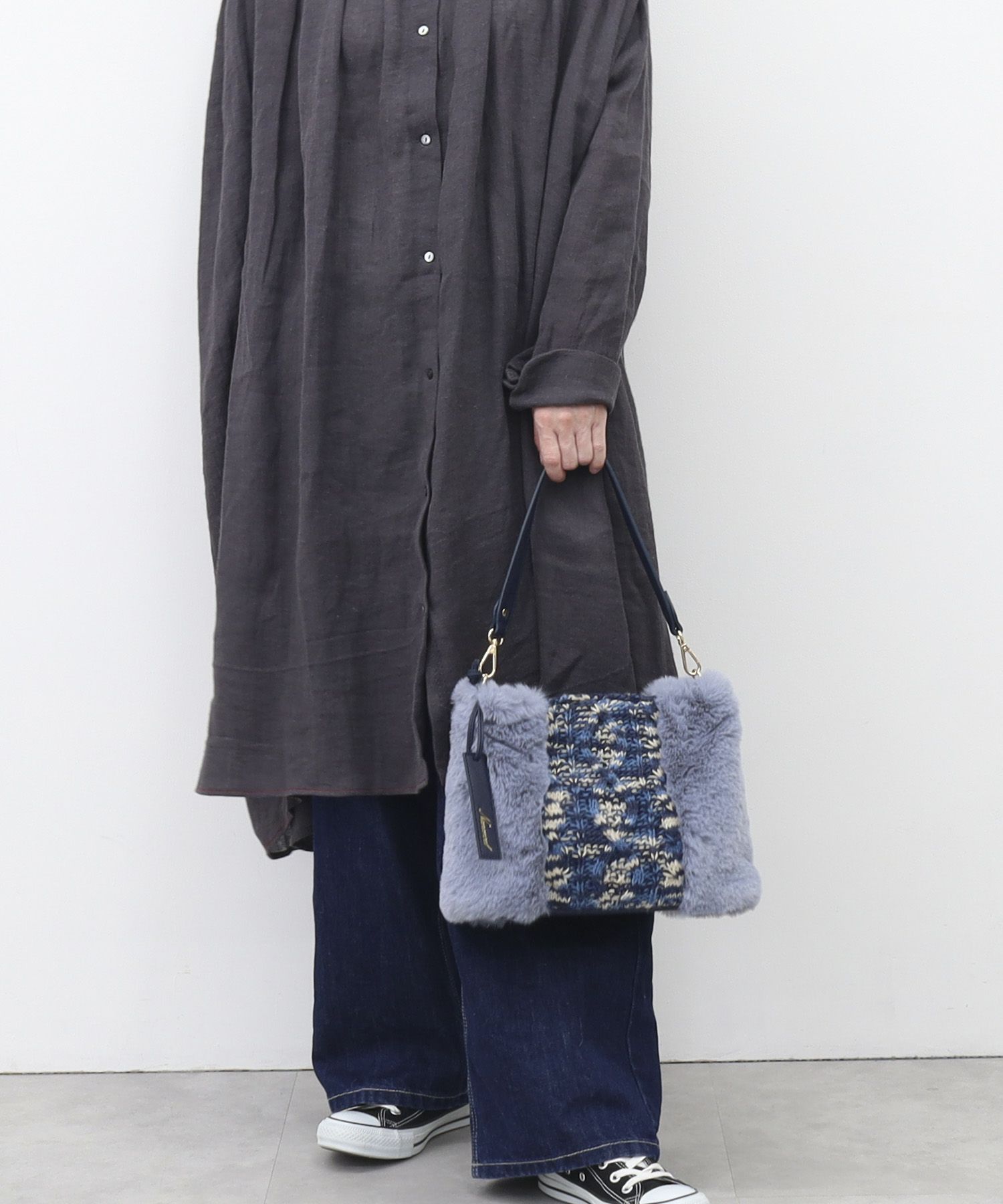 モデル163cm　ブルー