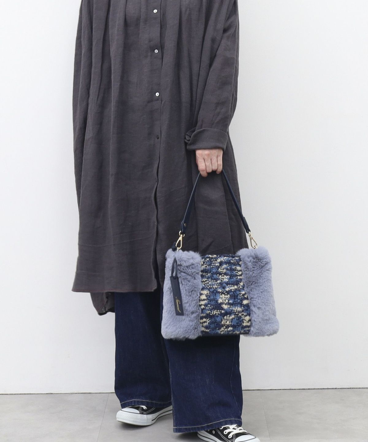 モデル163cm　ブルー