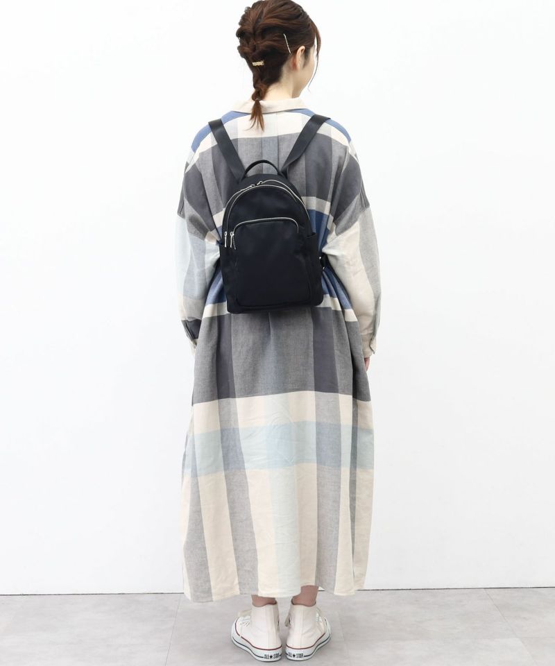 新品】ナンシーゴンザレス ホワイトミンク×クロコ ミニリュック