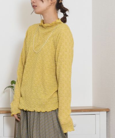 SPECIAL PRICE】花柄ストレッチレースタートルトップス | COO ONLINE