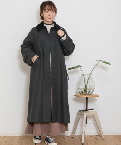 WINTER SALE】コーデュロイ衿ステンカラーコート | COO ONLINE