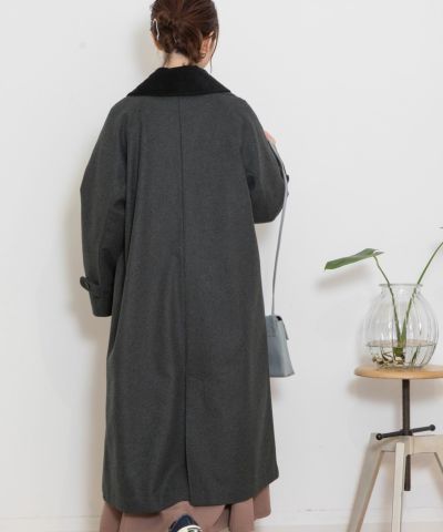 WINTER SALE】コーデュロイ衿ステンカラーコート | COO ONLINE