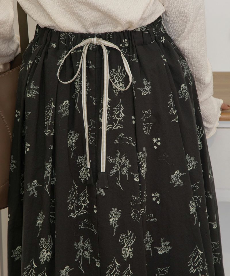 SPECIAL PRICE】フォレスト線画プリントタックスカート | COO ONLINE