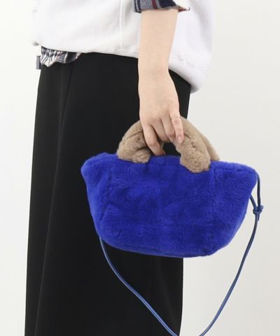 ☆半額50%OFF☆【WINTER SALE】クーコ COOCO エコファーバイカラー