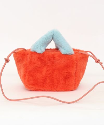 くーこ バッグ2点 ☆半額50%OFF☆【WINTER SALE】クーコ COOCO エコファーバイカラー