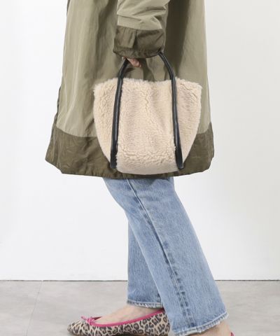 ☆半額50%OFF☆【WINTER SALE】クーコ COOCO ボアミニ2WAYトート