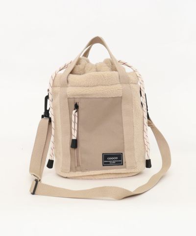 ☆半額50%OFF☆【WINTER SALE】クーコ COOCO ボア2WAYバケツ