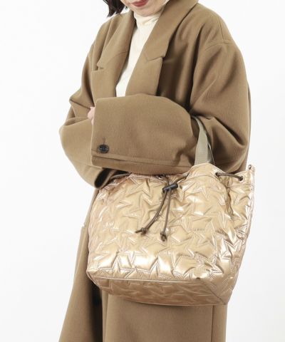 coo..kuuページ♡チュール付きヌビバッグ ☆半額50%OFF☆【WINTER SALE】クーコ COOCO 星柄キルティング