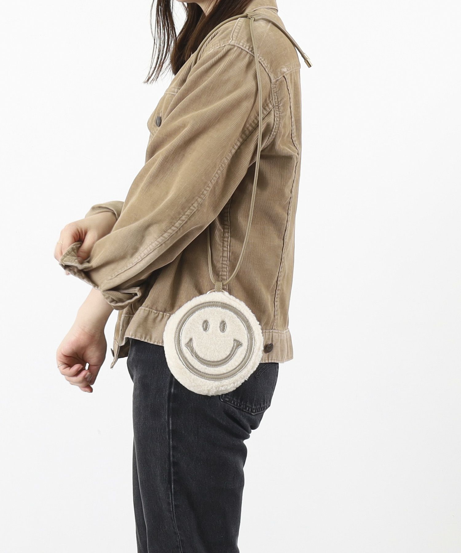 ☆半額50%OFF☆【WINTER SALE】クーコ COOCO SMILEY／ボアネック 