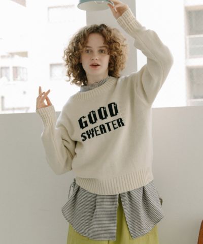 SALE】GOOD SWEATERロゴジャガードニット | COO ONLINE