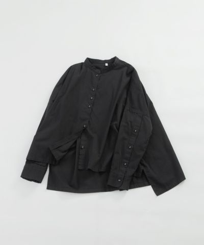 MORE PRICE DOWN】Cielコットンサテンバンドカラーシャツ COO ONLINE