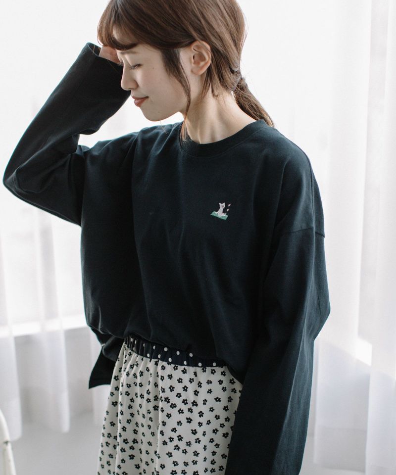 PARIS TEXAS PX1141XNPP3TURCHESE 関税送料込 SUMMER SALE】ワンポイント刺繍USAコットンロンTee | COO ONLINE