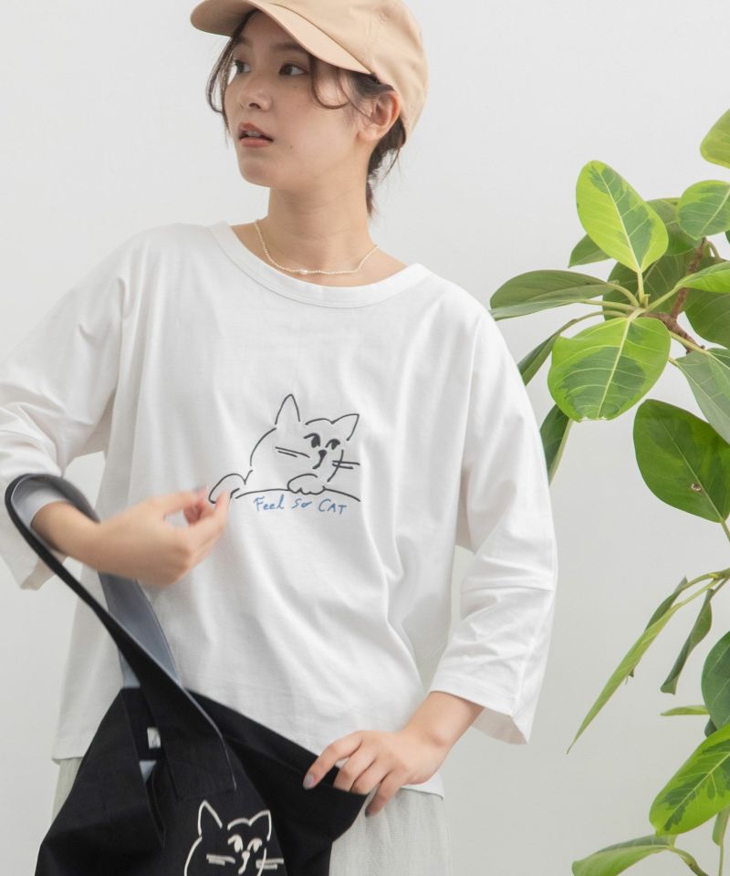 CAT刺繍ドルマンプルオーバー＜FEEL SO CAT＞ | COO ONLINE