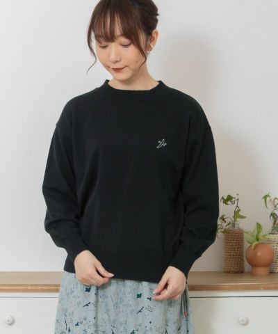 SUMMER SALE】ワンポイントとり刺繍ベーシックニット | COO ONLINE