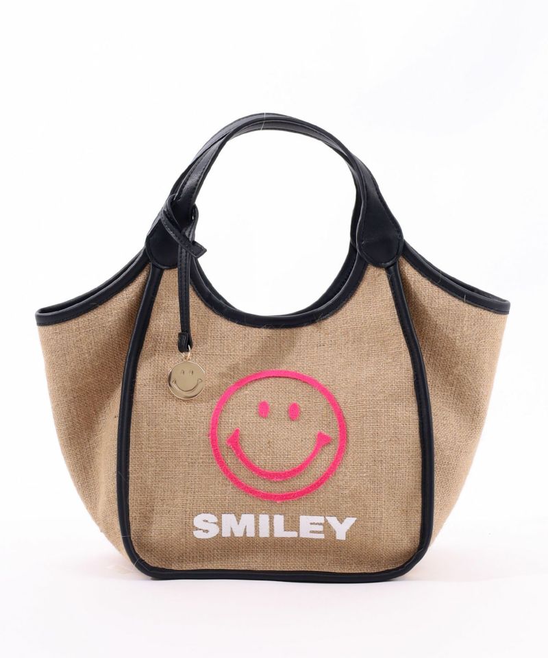 COOCO トートバッグ SMILEY×COOCO モチーフ刺繍トート