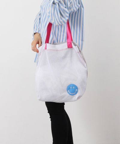 春夏物50％OFF】クーコ COOCO SMILEY ダブルフェイスメッシュ