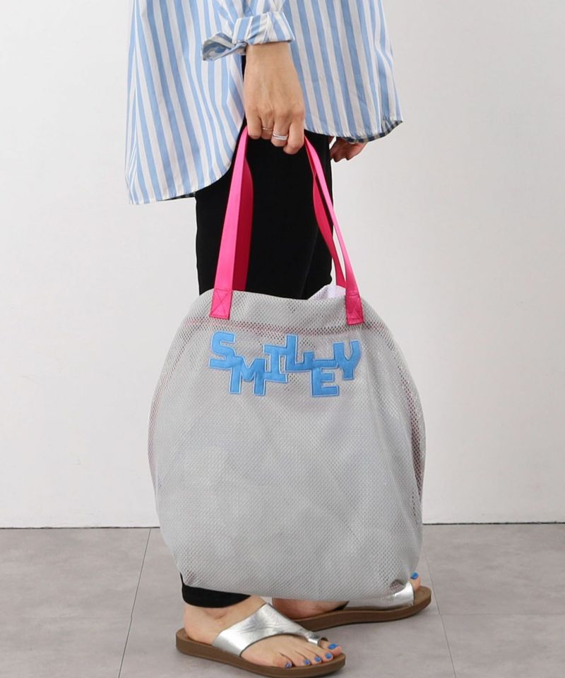 春夏物50％OFF】クーコ COOCO SMILEY ダブルフェイスメッシュ