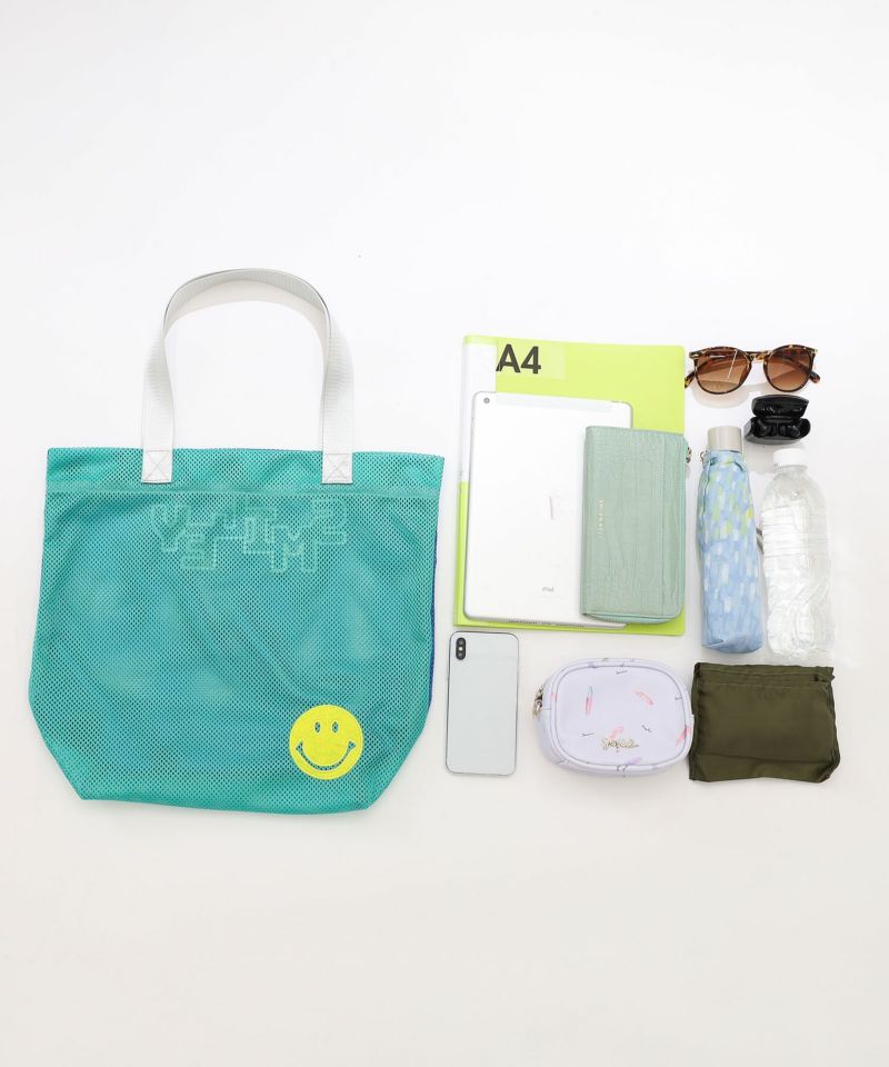 春夏物50％OFF】クーコ COOCO SMILEY ダブルフェイスメッシュ