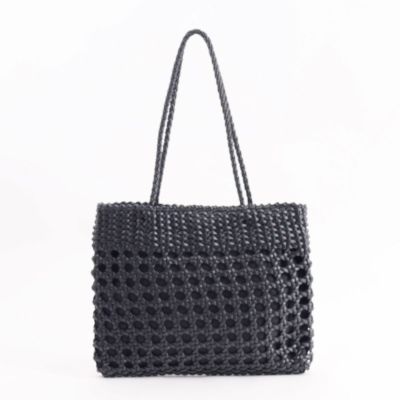 COOCO クーコ フェイクレザー メッシュ トートバッグ アイボリー COOCO COOCO（クーコ）クーコ フェイクレザー メッシュ トート