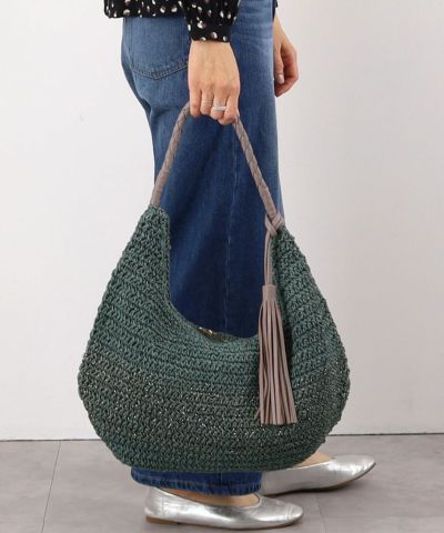 ❤新品・未使用❤【COOCO】タッセル付 MIXペーパー ワンショルダーバッグ 楽天市場】【COOCO クーコ】タッセル付 MIXペーパー ワン