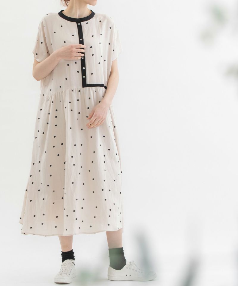 【新品】nop de nod 2way切替えフレアワンピース 黒白水玉 新品】nop de nod 2way切替えフレアワンピース 黒白水玉 - メルカリ