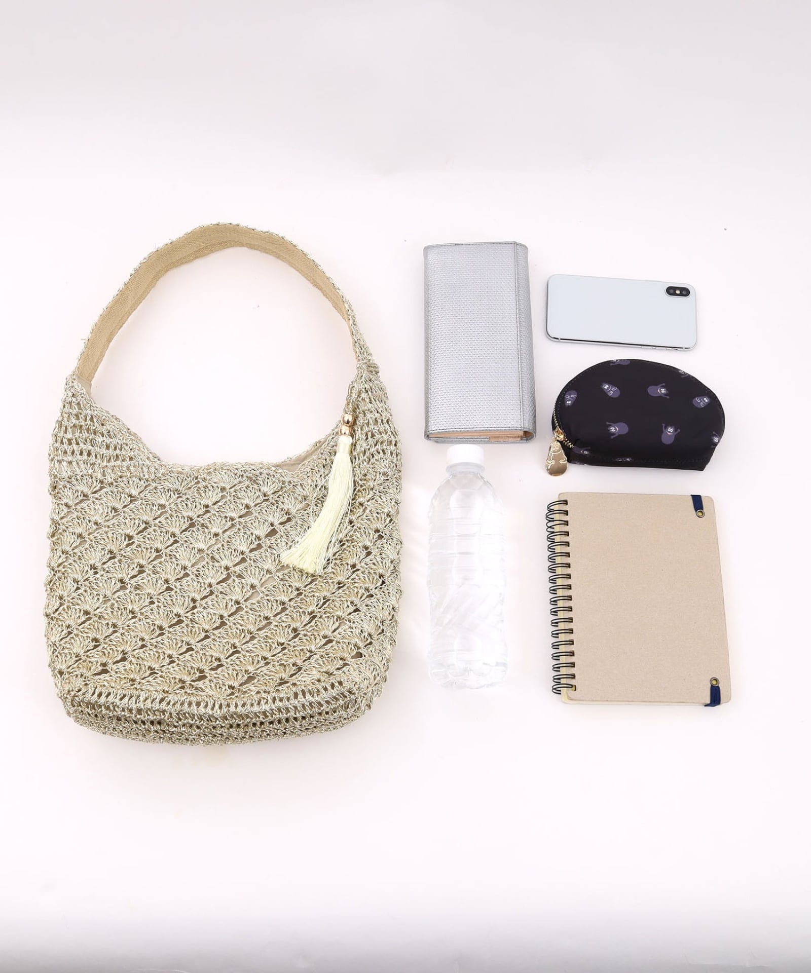 COOCO クーコ 【メタリック柄編みワンショルダー】 レディース バッグ