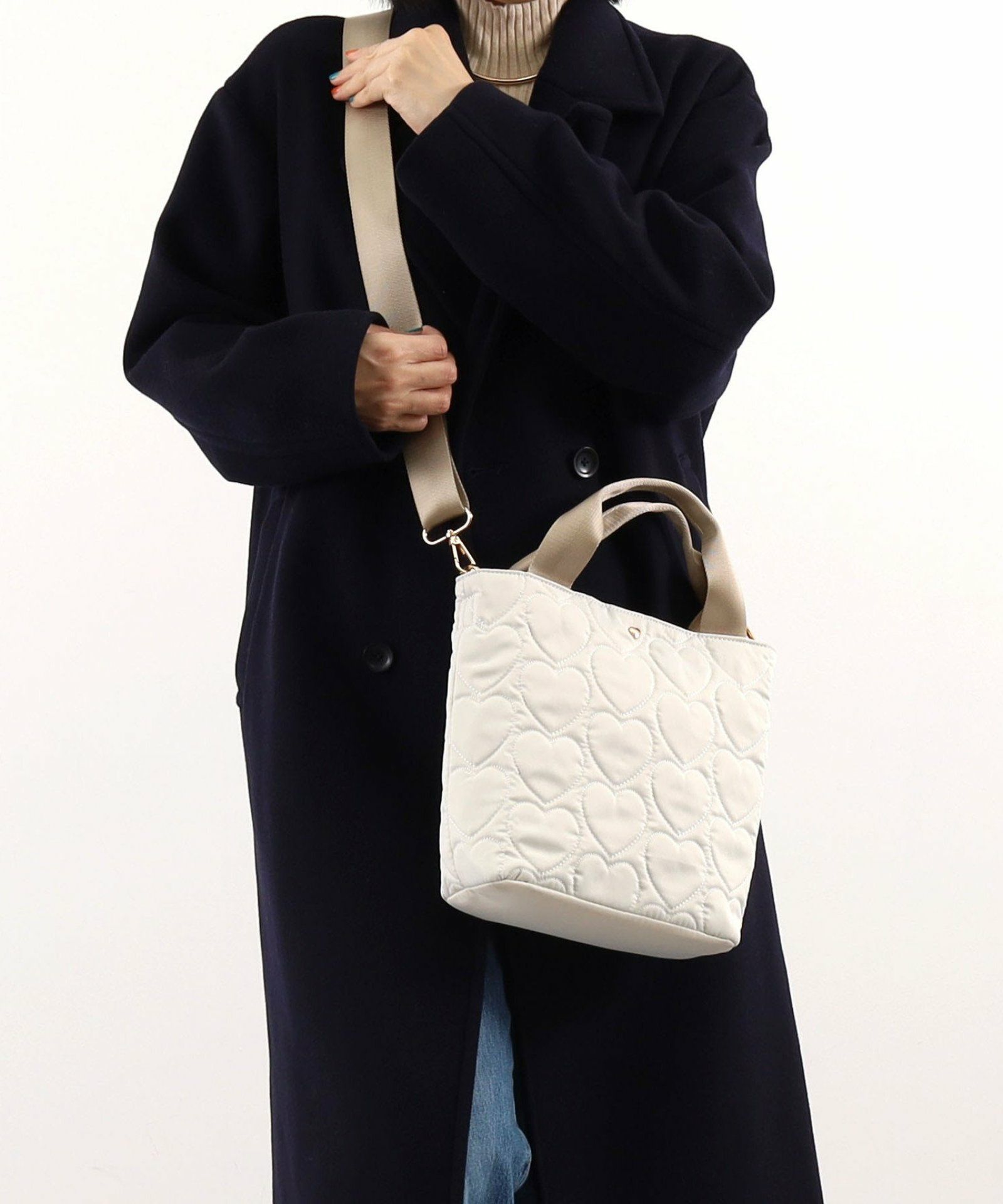 COOCO クーコ 【ハートキルティング2WAYトート】 レディース バッグ 