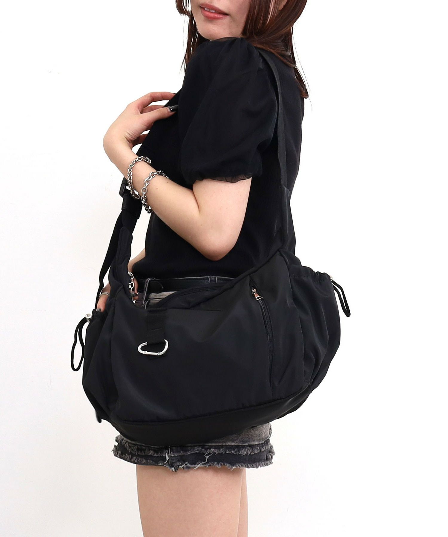 SALE】期間限定 20%OFF Nananoel ナナノエル 【カラビナ付きショルダー