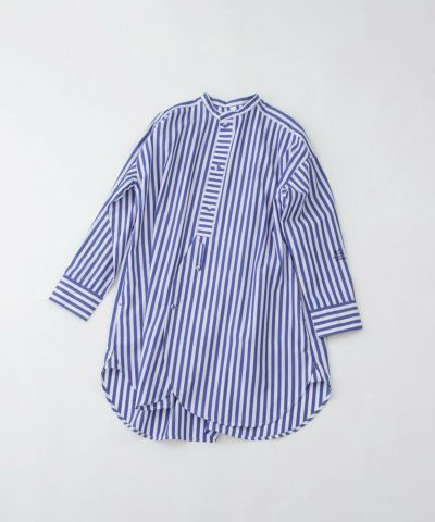 SPECIAL PRICE】タイプライターバンドカラーチュニックシャツ