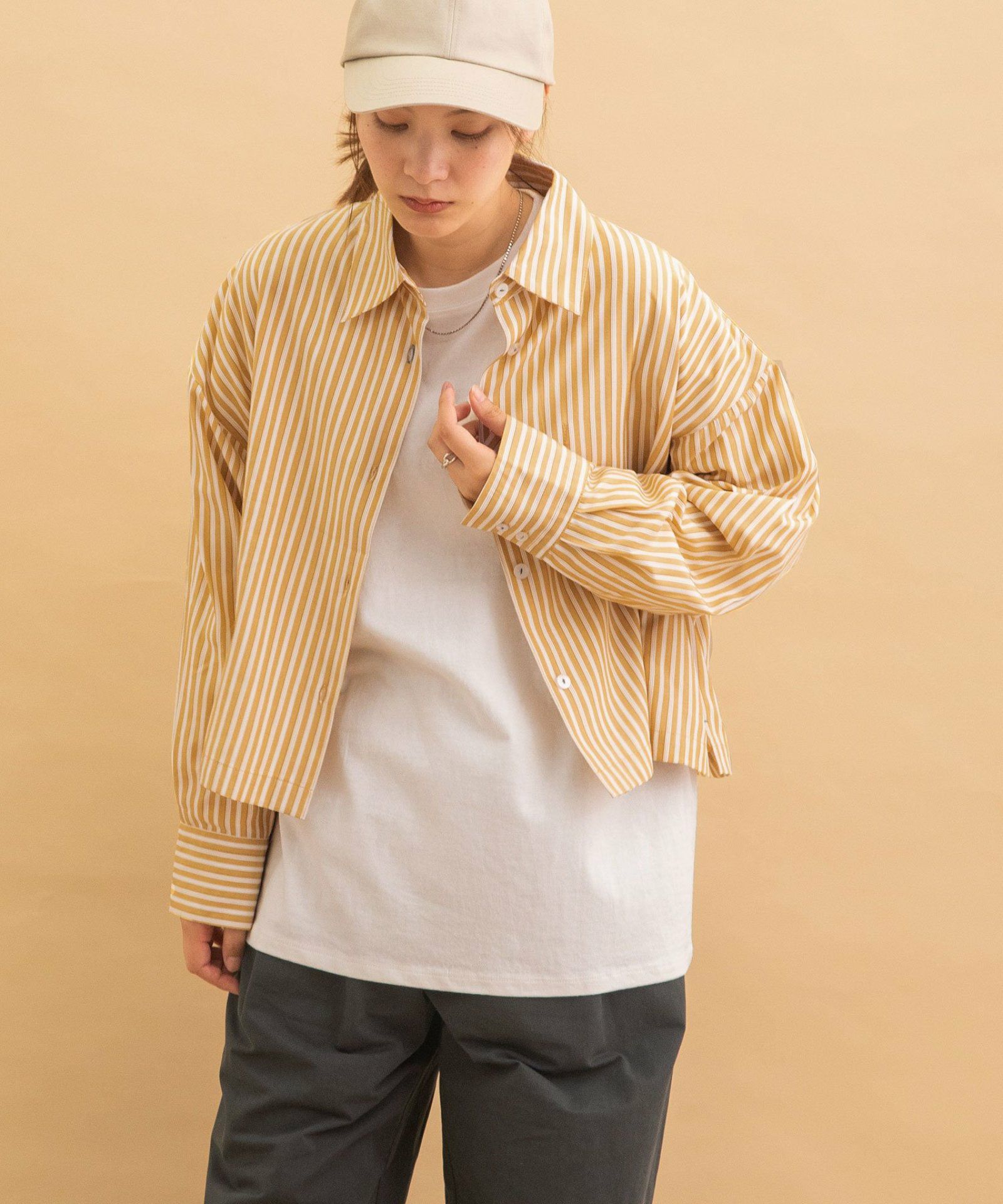 WINTER SALE】クロップド丈レギュラーカラーシャツ | COO ONLINE