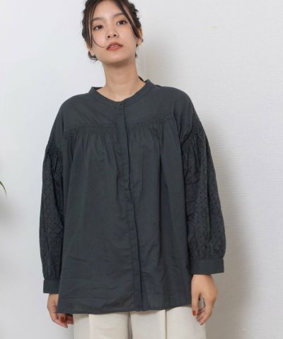 WINTER SALE】＜made in INDIA＞エンブロイダリースリーブブラウス | COO ONLINE