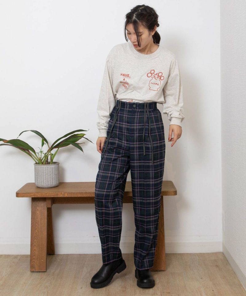 SPECIAL PRICE】タータンチェックダブルリボンパンツ | COO ONLINE