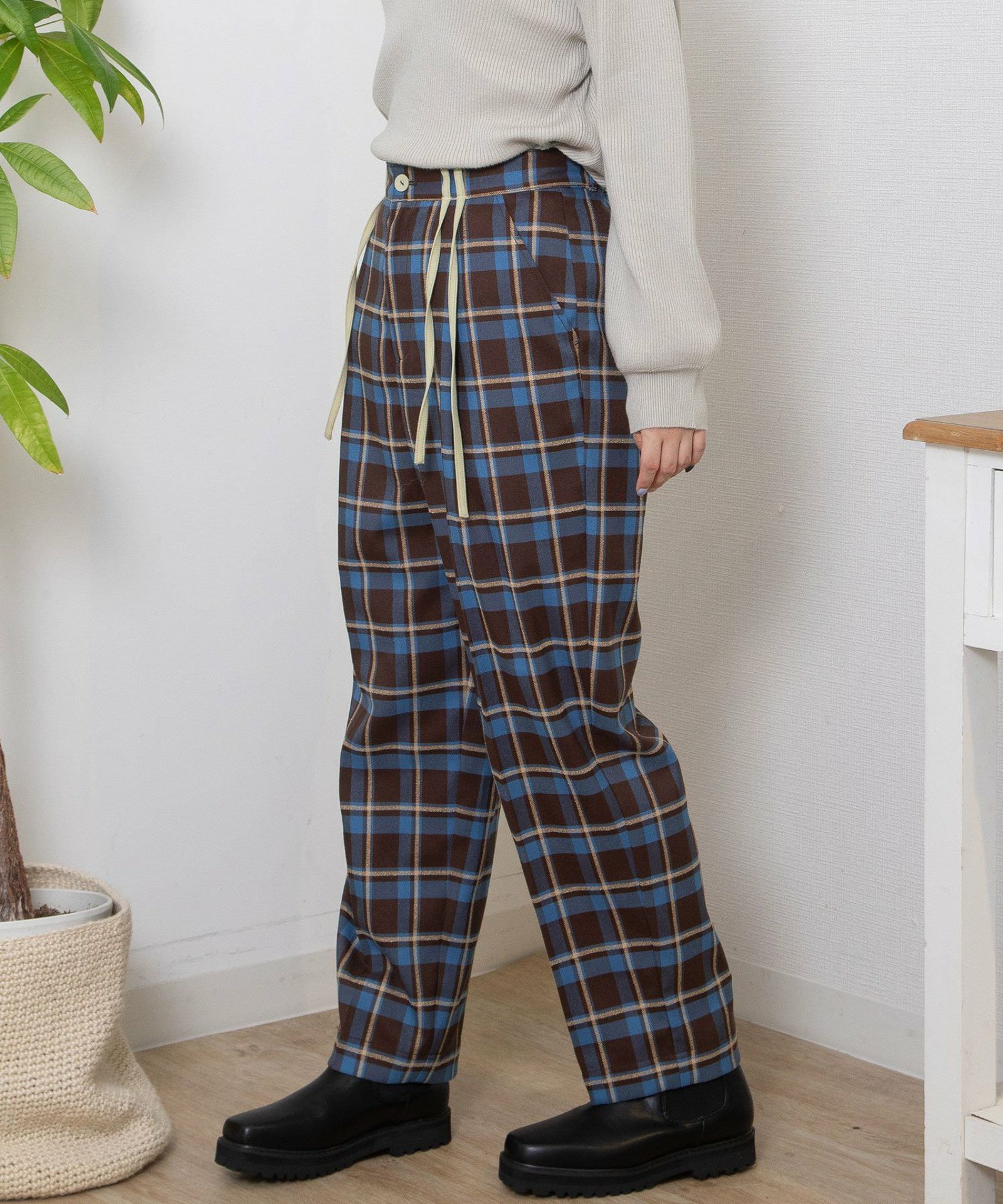 WINTER SALE】タータンチェックダブルリボンパンツ | COO ONLINE