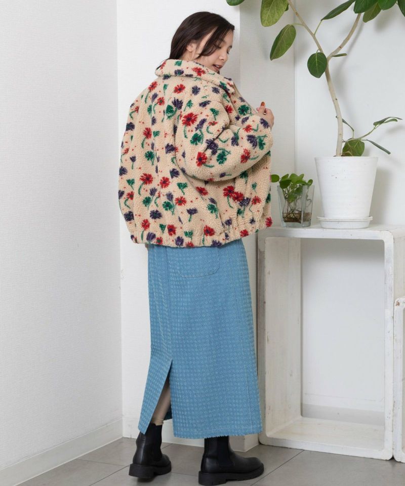 WINTER SALE】フラワージャガードボアブルゾン | COO ONLINE