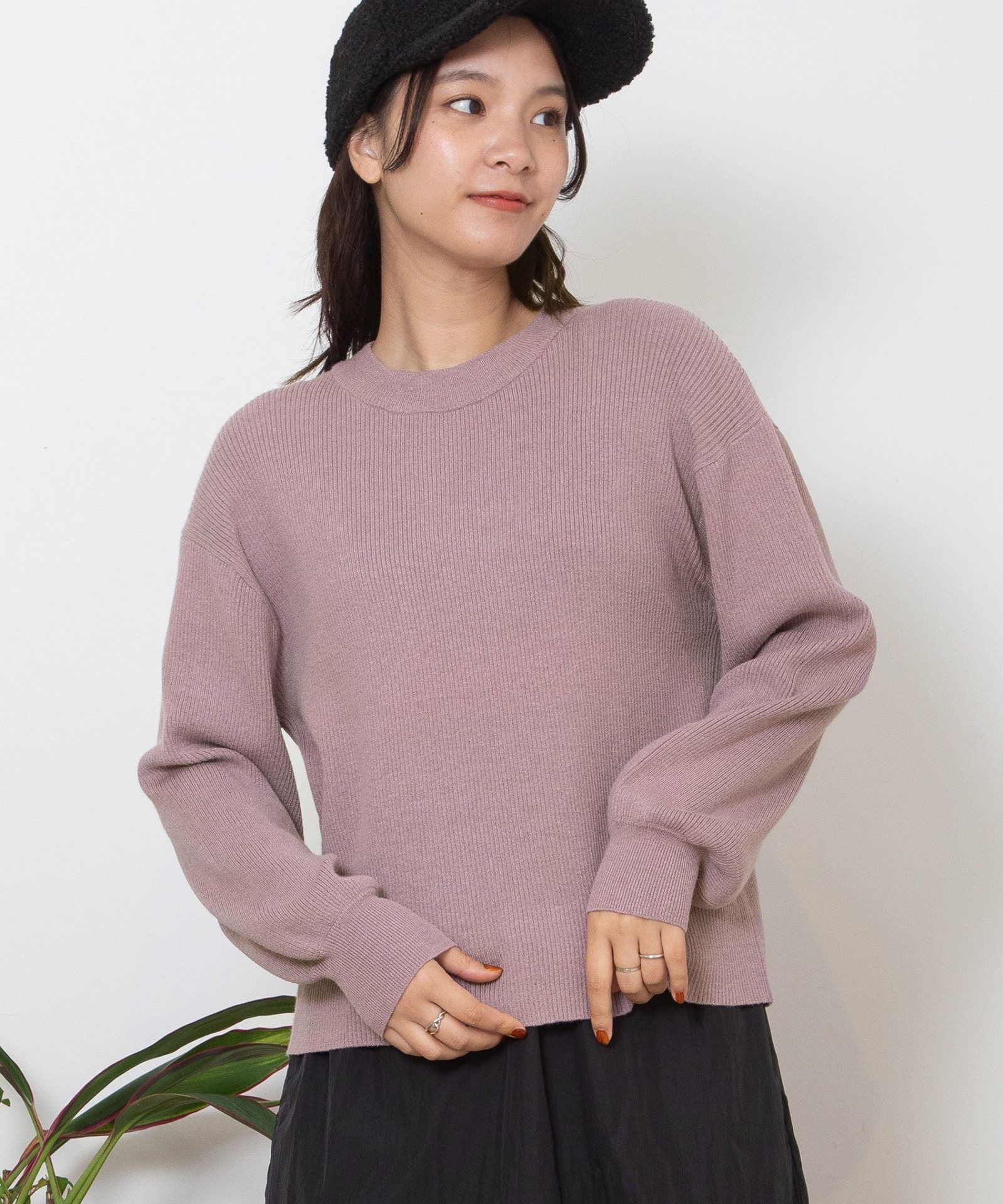 WINTER SALE】ミックスヤーンクルーネックニット | COO ONLINE