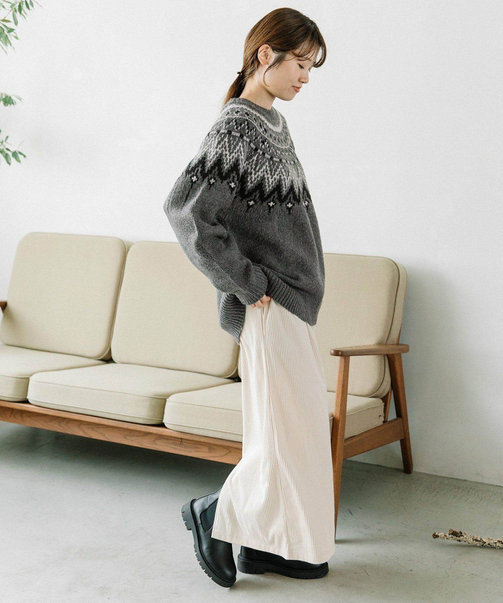 WINTER SALE】求心柄ジャガードニット | COO ONLINE