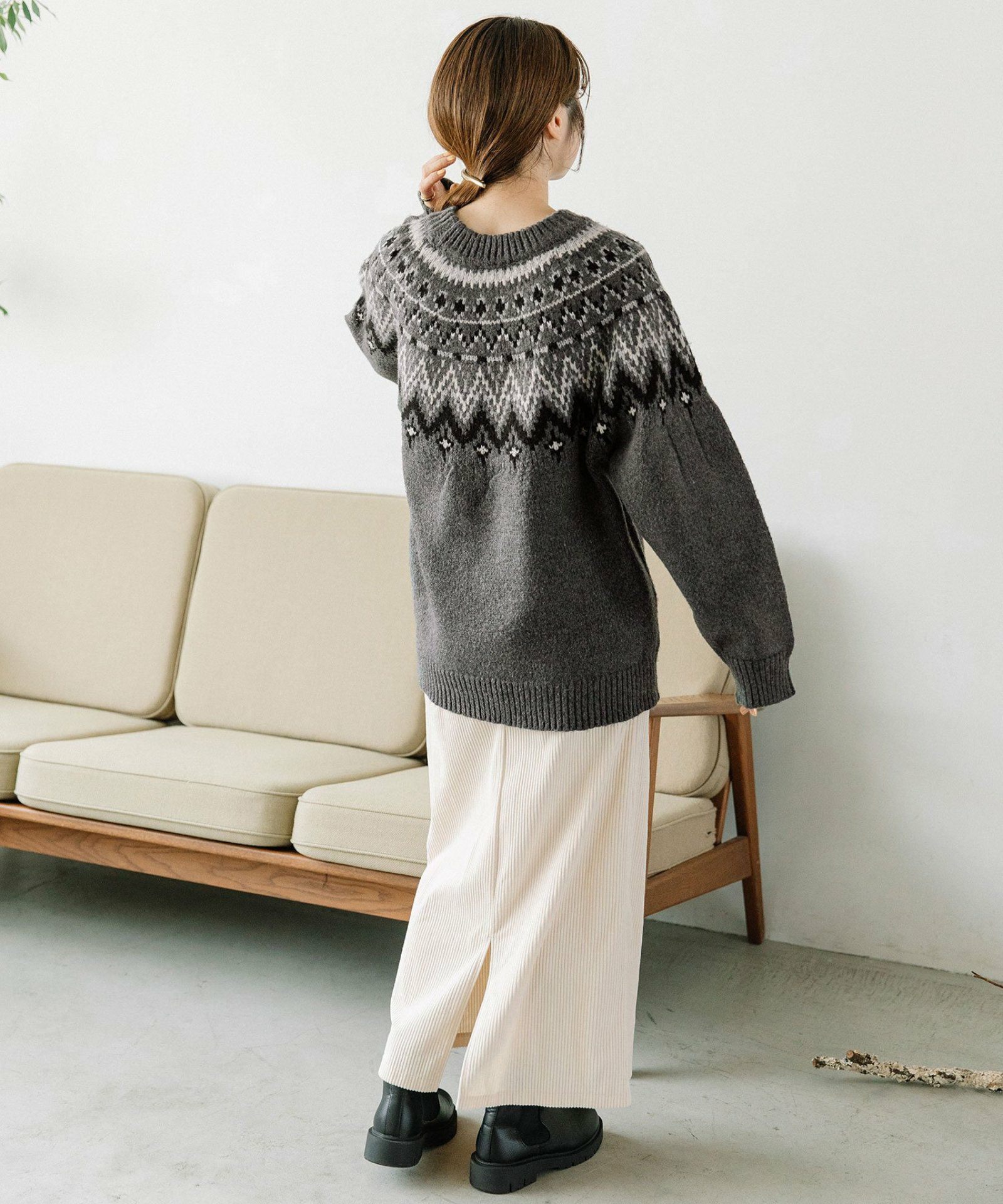 WINTER SALE】求心柄ジャガードニット | COO ONLINE