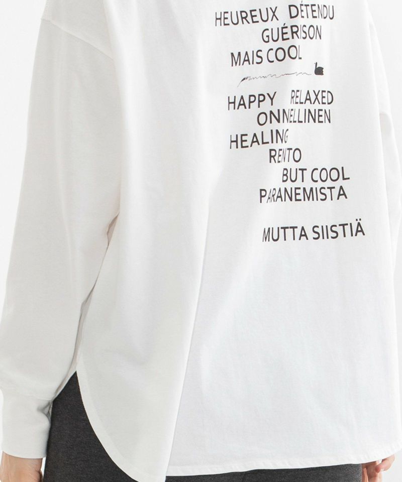 【限定値下げ】GOD ONLY KNOWS バックロゴプリントTシャツ　Sサイズ ◇ガールプリント ピグメントTシャツ◇ オーバーサイズ[品番