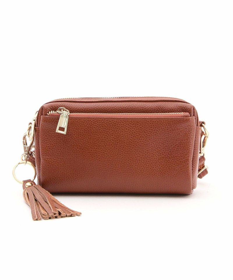 G/FORE ブラウン レザー ショルダーバッグ【美品】（G/FORE