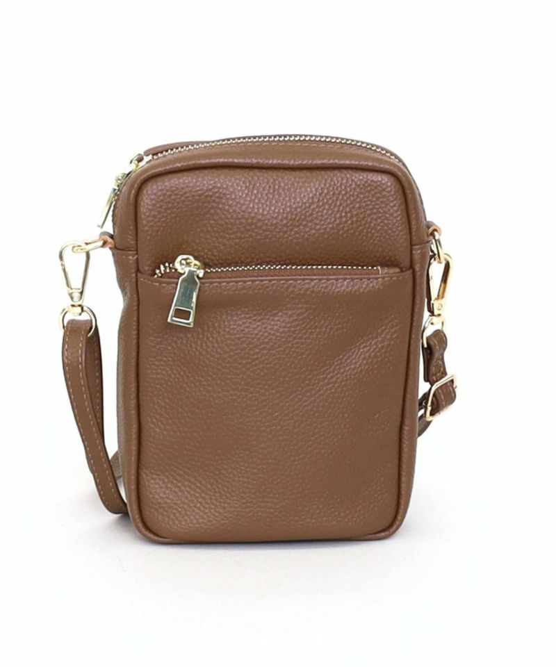 シュリンクレザー縦型ミニショルダーバッグ 定番FG 本革FG | COO ONLINE