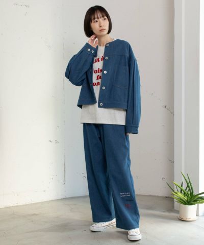 MORE PRICE DOWN】メッセージ刺繍ストレートパンツ | COO ONLINE